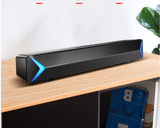 Compact Bluetooth Soundbar — Home Theater Speaker