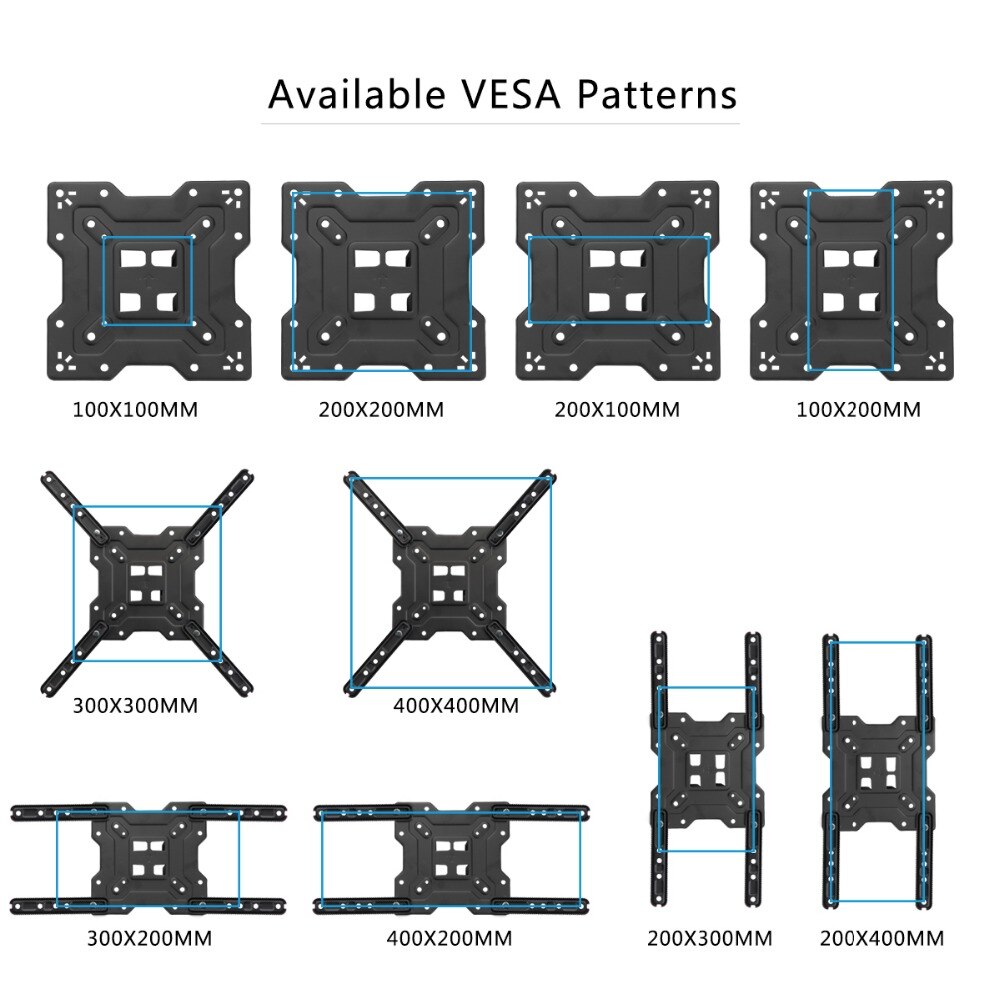 Universal Adjustable TV Wall Mount for 32-75 Inch TVs
