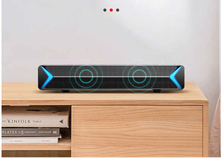Compact Bluetooth Soundbar — Home Theater Speaker